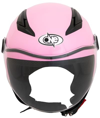 ONE BY CAMAMOTO – Motorradhelm für Junior-Kinder, ECE 22.06 homologiert, mit mikrometrischem Verschluss, langem Visier und herausnehmbarem Innenfutter