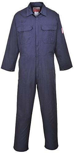 Portwest FR38 BizFlame Pro Overall Baumwolle Flammhemmend Maschinenwaschbar | Marine, S, EN ISO 11612, CE-Zertifiziert, EN ISO 11611, Polyester, Schweißer- und Antistatikschutz, Strapazierfähig