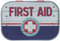 Nostalgic-Art Retro Pillendose, First Aid Blue – Emergency Supply – Geschenk-Idee für Nostalgie-Fans, Dose mit Minz-Dragees, Vintage, 4 x 6 x 1,6 cm