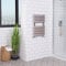 Warmehaus Designer Bathroom Flat Panel Heated Towel Rail Radiator Ladder Rad 650 x 400 mm - Chrome