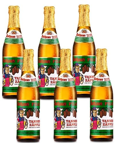 Rothaus Pils Tannenzäpfle (6 Flaschen Bier à 0,33 l / 5,1 % vol.)