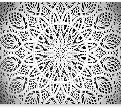 murando Fotomurales 350x256 cm XXL Papel pintado tejido no tejido Decoración de Pared decorativos Murales moderna Diseno Fotográfico Mandala Oriente Abstraccion 3D f-a-0581-a-b