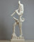 Griechische Wilde Natur Gott PAN Faunus Penis Fruchtbarkeit Alabaster Statue Skulptur 29 cm
