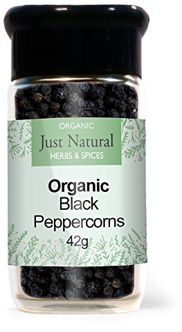 Peppercorns Black (Glass Jar) 42g