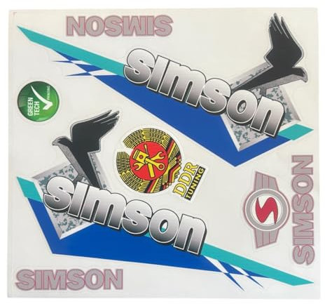 Klebefolie - Aufkleber-Set passend für Simson S53 S83 mit (Habicht)