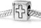 YiRong Jewelry Charm 925 Sterling Silber Kreuz Charm Religion Keep Faith Book Weihnachten für Pandora Charms Armband, Sterling-Silber Silber, Kein Stein