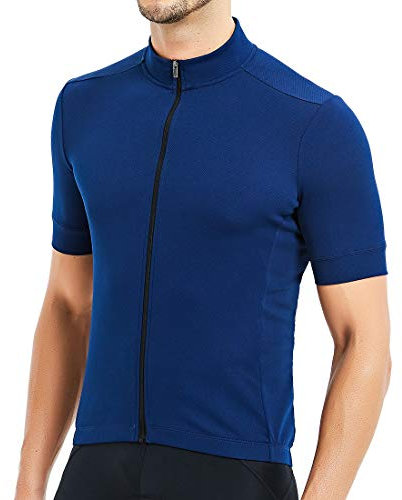 CATENA Men's Cycling Jersey Short Sleeve Sports Bike Full-Zip Breathable Quick Dry Top Cycle Biking Outdoor MTB Shirt