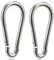 Carabiner Clip 4 Inch Spring Snap Hook Heavy Duty 2pcs 10x100mm for Hammock Punching Bags Swing Chairs Gym Equipment Camping Hiking