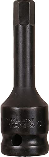 BRILLIANT TOOLS BT022623 Douille porte embout à chocs 6 pans creux 1/2 8 mm [Powered by KS TOOLS]