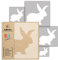 NAKLEO Schablonen Malen für Kinderzimmer, 5 Stück Set 9x9 bis 34x34cm Hase Kaninchen Ostern, Wiederverwendbare Kunststoff Malvorlage Raumdekoration, Basteln DIY Wand Möbel Papier Stoff