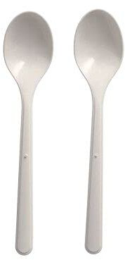 Haval 96434 Lot de 1000 cuillères à café réutilisables en Bio-PP Blanc 13 cm