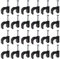 Create idea 200Pcs Round Cable Clips with Inserted Fixing Steel Nail for TV Telephone USB Ethernet Cat 5 Cat 6 Network RG8X RG58 RG59 LMR 240 Coax Cable 8mm Black