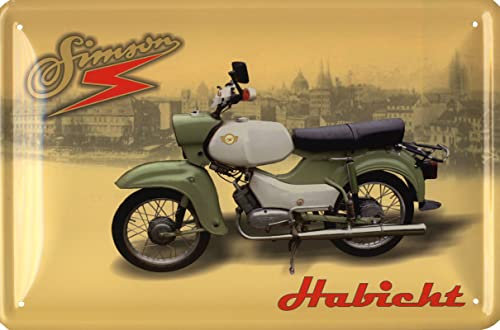 Geschenkeparadies 24 Blechschild 20x30cm Simson Habicht