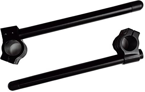 41 mm Clip-On-Lenker, passend für Gabelrohre, 41 mm Cafe Racer, Motorradlenker, 2,2 cm, 41 mm Clip-Montage, CNC-schwarze Stangen
