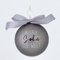 XL Weihnachtskugel - LIEBSTER Sohn DER Welt - 8cm Glas Silber Farben Christbaumkugel mit Schleife Weihnachtskugeln Christbaumschmuck Kugel Hänger Glaskugel Geschenk