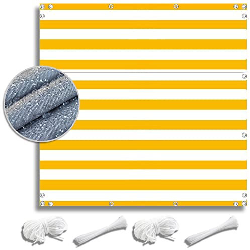 ZQXFZ BalkonfäCher 1.2x1.2M. Oxford-Stoff,Kordel + Kabelbinder. Uv-Filter, Staubdicht gelten Balkon Sonnenschutz Preisleistung Robustheit von Balkonverkleidung Wetterfester