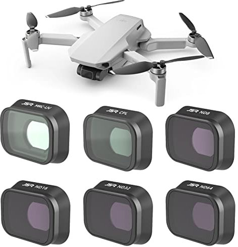 ZAKVOP - Set di 6 filtri ND con rivestimento multiplo, compatibile con DJI Mini 3 Pro, elevata permeabilità (UV CPL ND8 ND16 ND32 ND64)