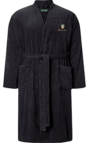 Charles Colby Herren Bademantel Lord Curet schwarz, 2XL (XXL) - 60/62