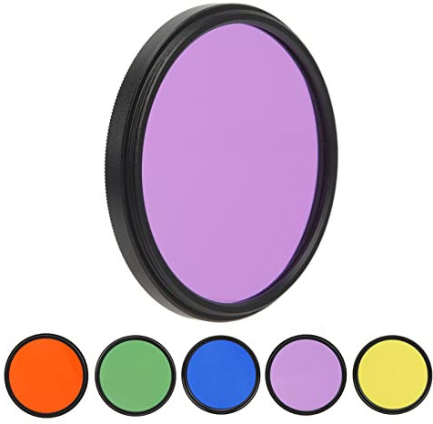 55mm Round Full Color Lens Filter for Camera Lens with 55MM Filter Thread, Colourful Optical Glass Digital Camera Filter,High Definition Photograph Lens Filter(FLD)