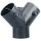 LSGGTIM 75 mm, accessorio per riscaldamento a pavimento, tubo di ventilazione a 3 vie, in plastica ad alta temperatura, raccordo per auto, riscaldatore diesel, accessorio per riscaldamento da 60 mm,