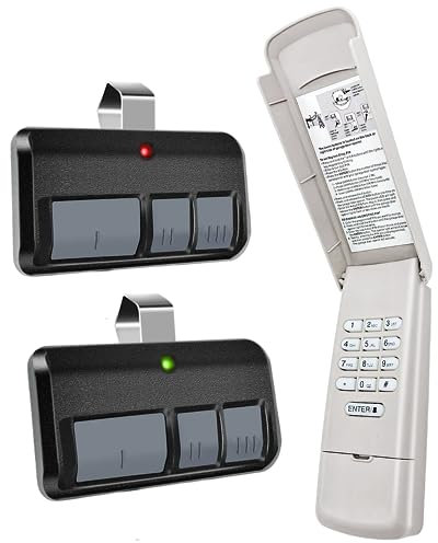 G940EV-P2 CMXZDCG440 Keypad with 2 Pack 893MAX Universal Garage Door Opener Remote, Fit for Chamberlain/Liftmaster/Craftsman Garage Door Openers Since 1993,Replace 940EV 940EV-P2 KLIK2U-P2
