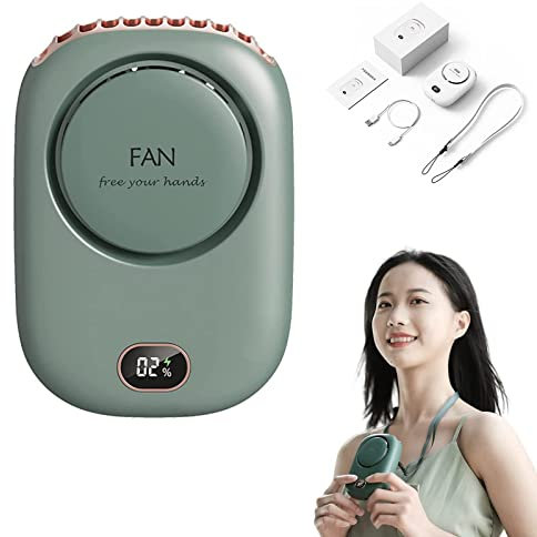 Cool Clip Personal Cooling Fan, Cool Clip Fan, Cool Clip Fan Under Shirt, Belt Fan Clip on Waist Portable Cooling Fan, Hands-Free 3 Wind Speed (Green)