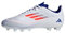 adidas Unisex F50 Club Football Boots Flexible Ground Fußballschuhe, Cloud White/Solar Red/Lucid Blue, 36 EU