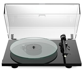 Pro-Ject T2 Super Phono - Tocadiscos con previo MM, Plato de Cristal Macizo, Inc capsula Sumiko Rainier (Negro)