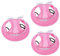 Angoily 3st Hundekostüme Haustier-Sombrero Rosa Nachttischlampe Hundewindeln-Outfits Weiblich ützen Für Kleine Hunde Hut Hüte Für Hunde Rosa Haube Hüte Für Haustier Kappen Der Hund Netz