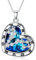 enjoylifecreative Damen Fische Sternzeichen Halskette Sterlingsilber Pisces Sternbilder Stern Kristall Anhänger Kette Horoskop Astrologie Geburtstag Schmuck Geschenke für Frauen Mädchen