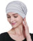 Alnorm Chemo Headwear Kopfbedeckungen für Krebspatienten aus Viskose aus Bambus - warm, Hellgrau, Einheitsgröße