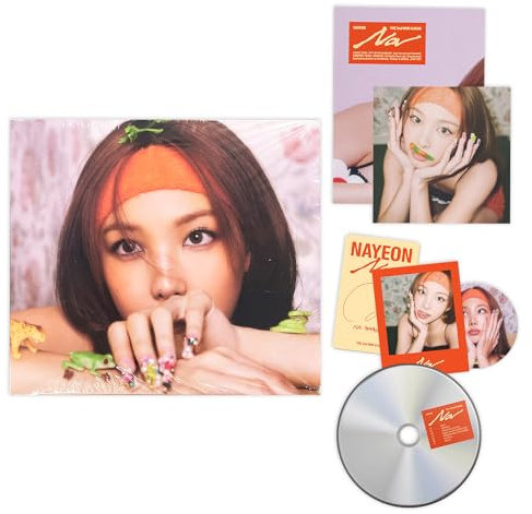 NAYEON - 2nd Mini album [NA] (‘D’igipack Ver.) Cover + CD-R + Photobook + Photocard + Sticker + Polaroid Photocard + Folded Poster + 2 Extra Photocards