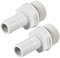 YOKIVE Raccord de Tuyau Barbelé 2 Pièces, Adaptateurs de Connecteurs Barbelés pour Tuyau d'Air en Pvc, Idéal pour le Transport de l'Eau (Gris, 12 mm Ou 15/32 Barbelé x 1/2 G Mâle)