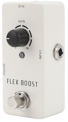 Mini Boost E-Gitarren-Effektpedal, True Bypass Clean Booster mit Aluminiumlegierungskonstruktion für Leistung