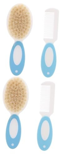 TOYANDONA 4stücke Babyhaarbürste Aus Natürlicher Wolle Sanfte Pflege Für Neugeborene Und Kleinkinder Gegen Milchschorf Leicht Und Handlich Für Kopfhautmassage Und Haarpflege