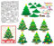 BENECREAT Weihnachtsbaum Schneiden stirbt Schablonen, Weihnachten Licht Kugeln Kohlenstoffstahl Prägewerkzeug stanzt Metall Schablone für DIY Scrapbooking, Fotoalbum, dekorative Prägung, 11x13.8cm