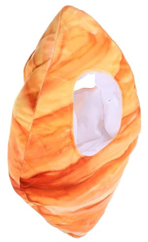 GARVALON Croissant Cosplay Hut Lustige Plüschkopfbedeckung Für Karneval Rollenspiele Und Fotografie Für Partys Und Kreative Auftritte