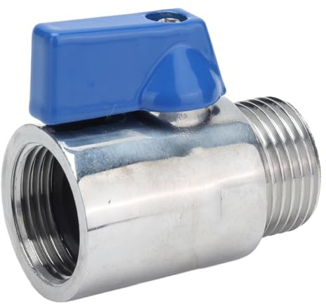 VIFERR Mini Kugelhahn, Edelstahl Absperrhahn 5/8 Zoll Mini Kugelventile für Bier Homebrew Zapfkopf