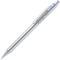 Pentel Porte-mine Sterling Executive – Corps en acier inoxydable – Pointe SS475–0,5 mm avec gomme intégrée et 2 mines HB Hi-Polymer