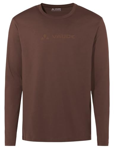 VAUDE Herren Logo LS T-Shirt, funktionell und atmungsaktiv, 100% aus GOTS-zertifizierter Bio-Baumwolle