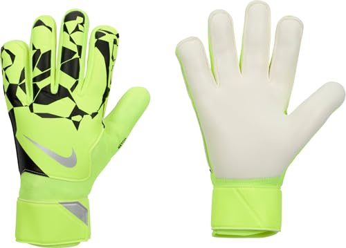 Nike Match Goalkeeper Fußballhandschuhe, Volt/Black/Metallic Silver, HQ0257-702, 11