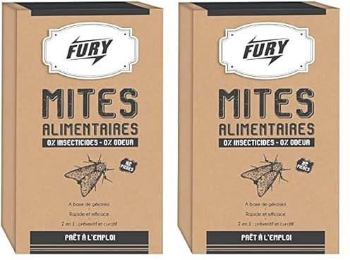 'FURY Insecticide Piège Mite Alimentaire' (2 pièges inclus) (Lot de 2)