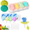 2 Stück Eisformen Silikon Formen,Stieleisformen Mit 2pcs Tropffrei Eis am Stiel-Halter für Kinder,Popsicle Molds Set,Eiscreme form-Cake Pop Ice Lolly Mould Eis Selber Machen Dessertform