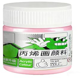Altaroo Acrylfarbe, Acrylfarbe Rosa 100ml, Acrylfarbe Pink Flüssige Wasserfest und Lichtecht, Acrylic Paint für Texturmalerei, Stoff, Wand, Holz, Stein, Metall, Keramik