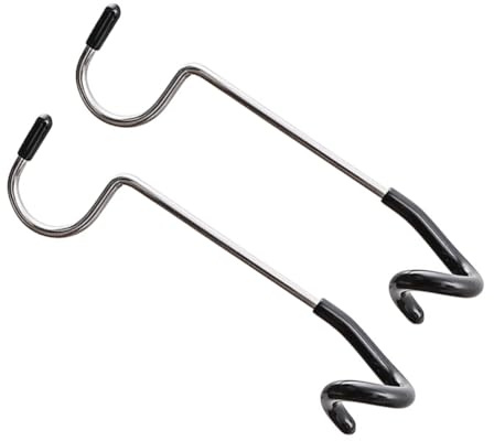 ifundom 2 Stück Edelstahl Camping Haken für Zeltstangen Multifunktionale Aufhängung für Campinglampen Vogelhäuser Pflanzen rutschfest Kompakt für Outdoor Garten Wandern Angeln Party