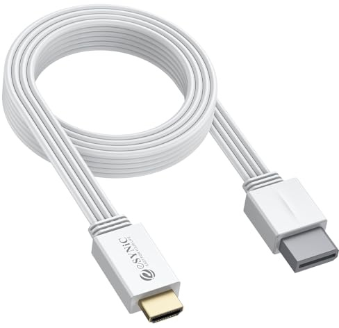 eSynic Wii zu HDMI Konverter Kabel 2m 1080P für Full HD-Gerät, Wii-HDMI-Adapter-Kabel für Wii, Wii U, HDTV, NTSC 480i/480p, PAL 576i Plug and Play