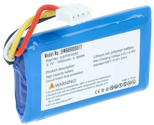 vhbw Akku kompatibel mit JBL Clip 4 | AN0402-JK0009880 Lautsprecher Boxen Speaker (1050 mAh, 3,7 V, Li-Ion)