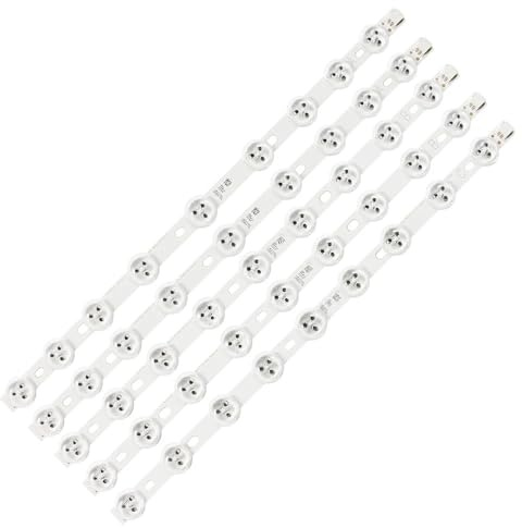 HCGX LED Backlight Strips for 39-40-inch TV, 5-Piece Kit for 40L1333DB 40L3453DB VES390UNDC-01 VES400UNDS-02 Repair(50 PCS For 10 TV)
