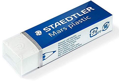 STAEDTLER KunststoffRadierer Mars plastic, weiß 526 50