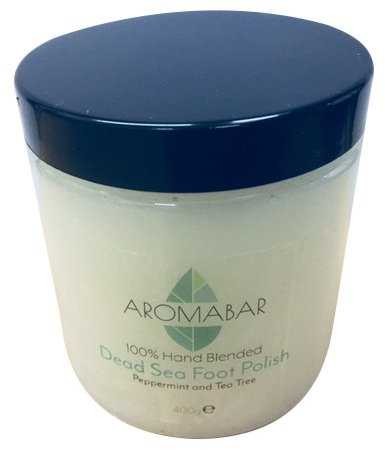 Dead Sea Salt & Shea Butter Foot Polish Scrub 400g with Peppermint & Tea Tree Essential Oils